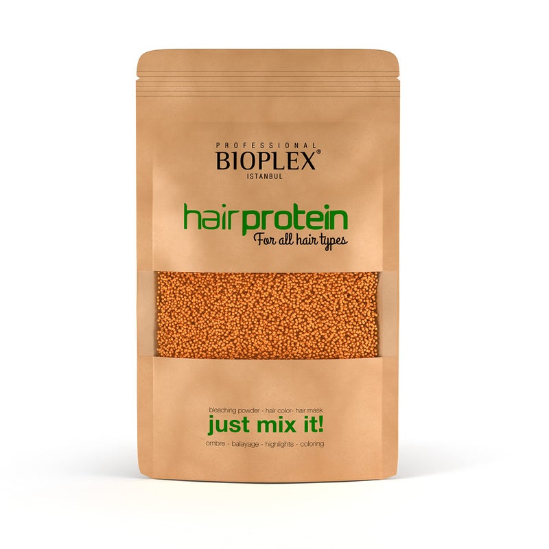 Bioplex Miraculous Tiny Golden Protein Balls AntiBreakage Formula for Bleaching Coloring and Creating Beautiful Blonde Hair 100g