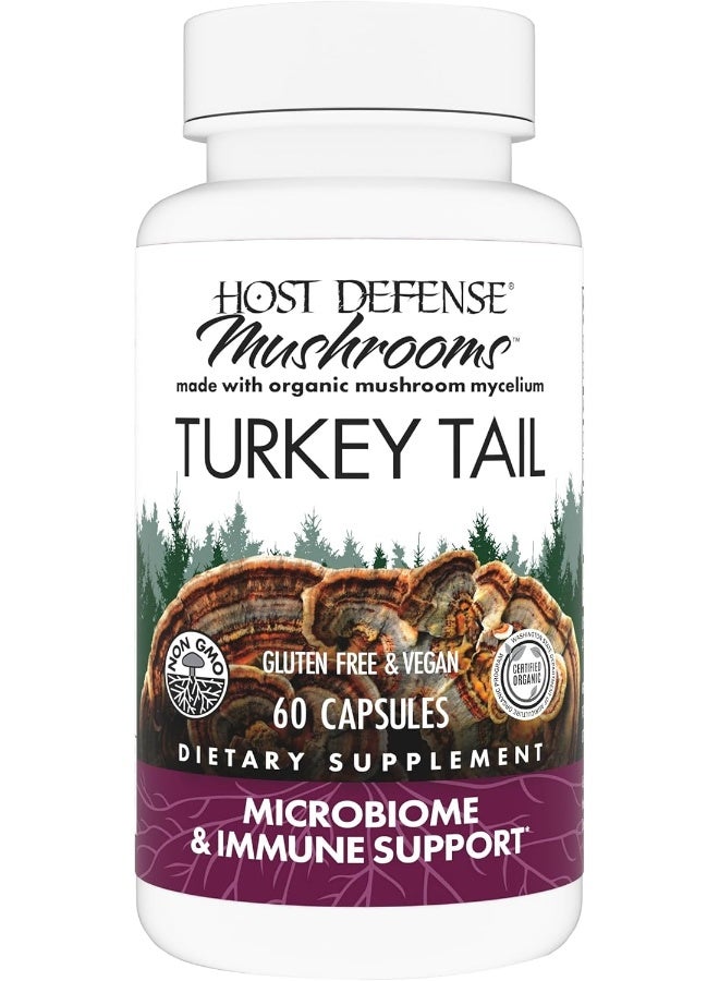Host Defense Fungi Perfecti Host Defense Turkey Tail Cellular Support - Image 1