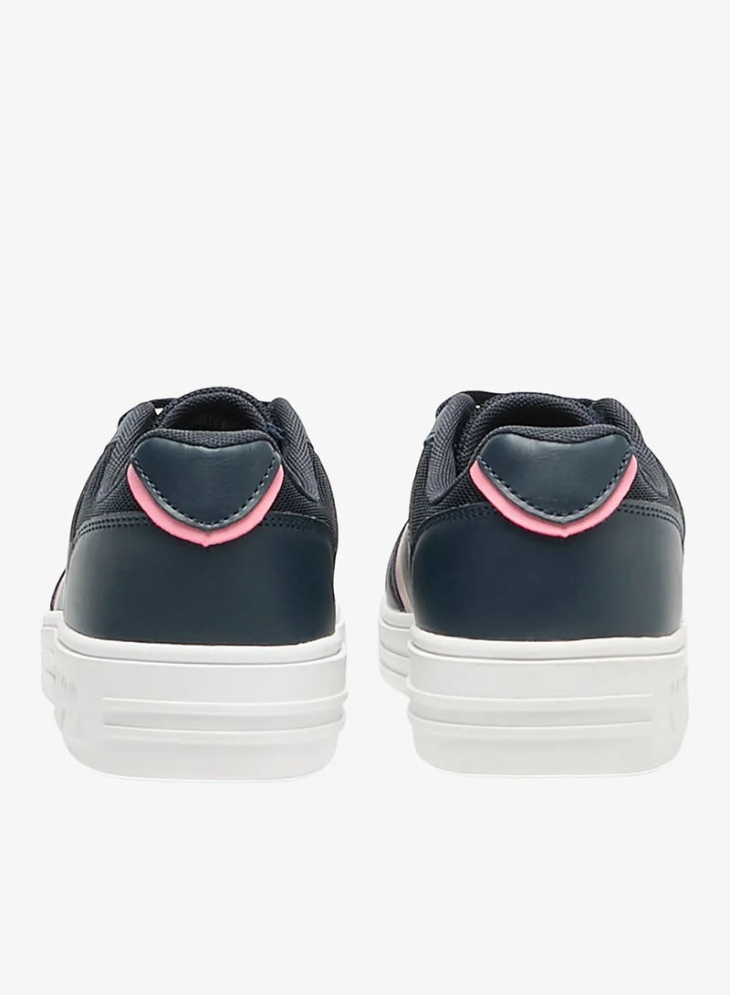 U.S. Polo Assn. Navy/Pink Women's Navy Sneakers - Stylish Design Shoes,Comfortable Casual Shoes for Everyday Wear for Women | Best Price UAE