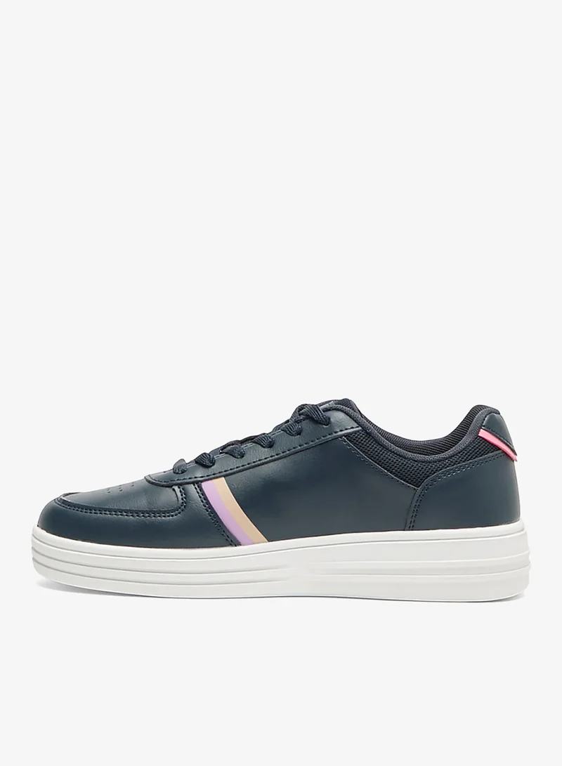 U.S. Polo Assn. Navy/Pink Women's Navy Sneakers - Stylish Design Shoes,Comfortable Casual Shoes for Everyday Wear for Women | Best Price UAE