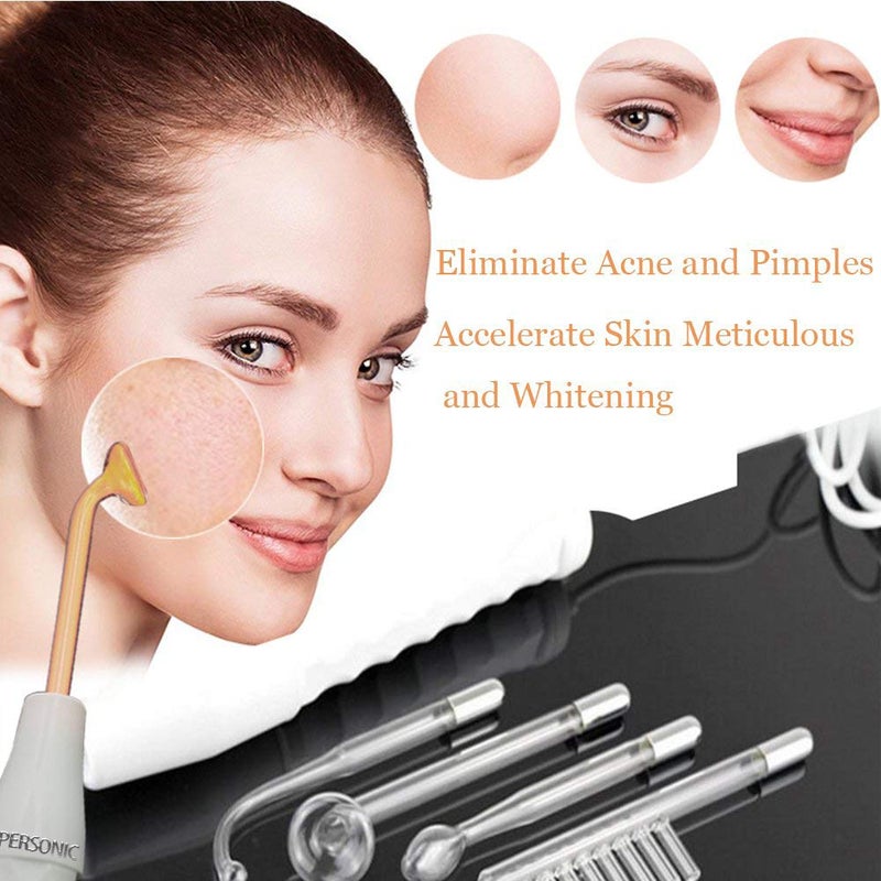 High Frequency Machine, IPERSONIC Portable Handheld High Frequency Facial Wand Acne for Skin Tightening Wrinkles Remover Beauty Eyes Body Care Facial Machine - Image 2