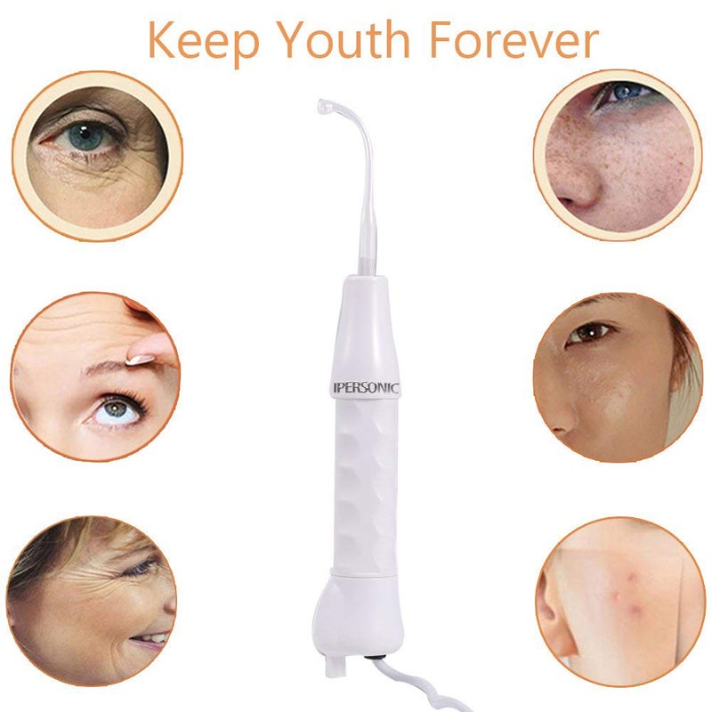 High Frequency Machine, IPERSONIC Portable Handheld High Frequency Facial Wand Acne for Skin Tightening Wrinkles Remover Beauty Eyes Body Care Facial Machine - Image 5