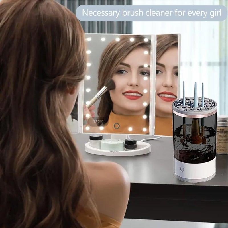 ELISCO Electric Makeup Brush CleanerUSB Automatic Cosmetic Brush CleanerUpgraded Electric Makeup Brush Cleaner for All Size Beauty Makeup BrushesAutoRotating Brush Cleaner Deep Cleaning A2 - Image 5