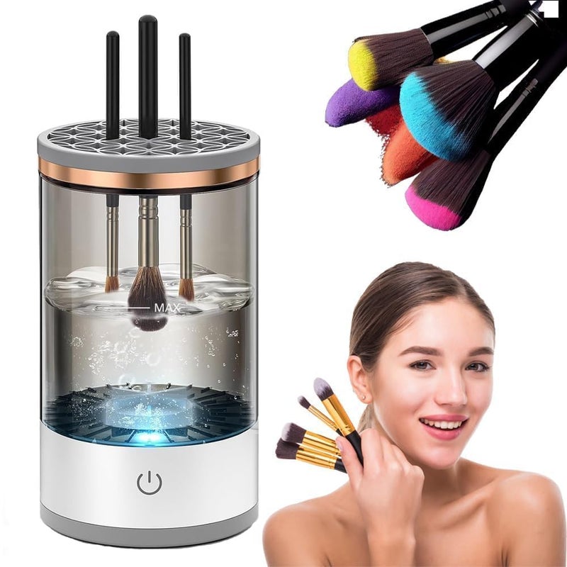 ELISCO Electric Makeup Brush CleanerUSB Automatic Cosmetic Brush CleanerUpgraded Electric Makeup Brush Cleaner for All Size Beauty Makeup BrushesAutoRotating Brush Cleaner Deep Cleaning A2 - Image 1