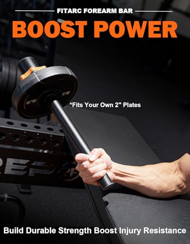 Fitarc 1 In Forearm StrengthenerWrist BarWrist Curl BarGrip Strength TrainerWrist Rotation ExerciserWrist Forearm Strengthener - Image 3