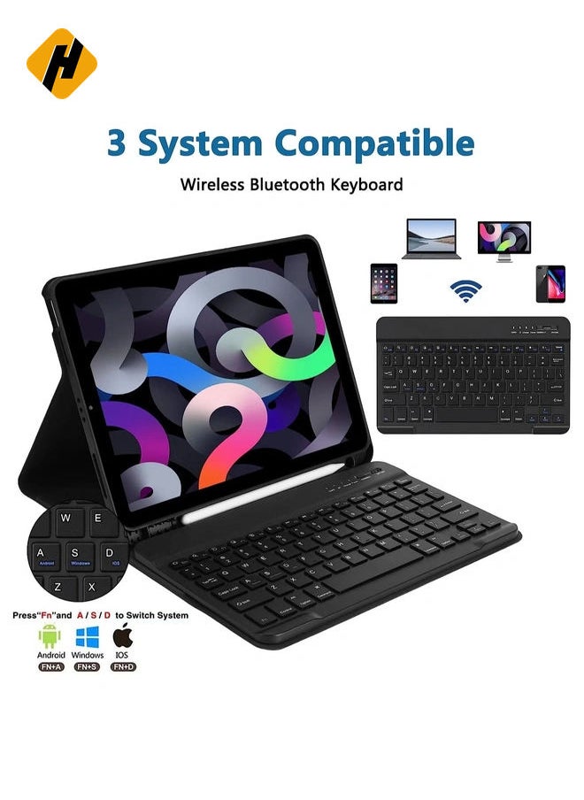 HuHa iPad Air 5th Generation 10.9 Keyboard Case 2022,Detachable Wireless Keyboard with Pencil Holder,Smart Keyboard Case for iPad Air 5th Gen 2022/Air 4th Gen 2020 10.9 Inch  - Image 2