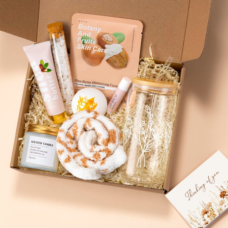 GiftPeak Self Care Gifts for Women Get Well Soon Gifts Care Package, Thinking of You Gift for Women Relaxing Spa Feel Better Gift, Mental Health Stress Relief Box Mothers Day Ideas for Mom Her Sister Friends - Image 1