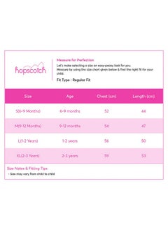 Hopscotch Hopscotch Baby Girls Cotton Floral Print Casual Knee Length Dress In Blue Color For Ages 9-12 Months (Oth-1751567)  - Image 5