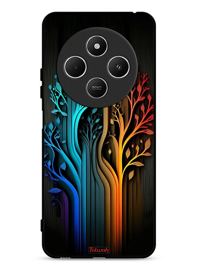 Tolwak Xiaomi Redmi 14R 5G Protective Case Cover Tree Leaves Art - Image 1