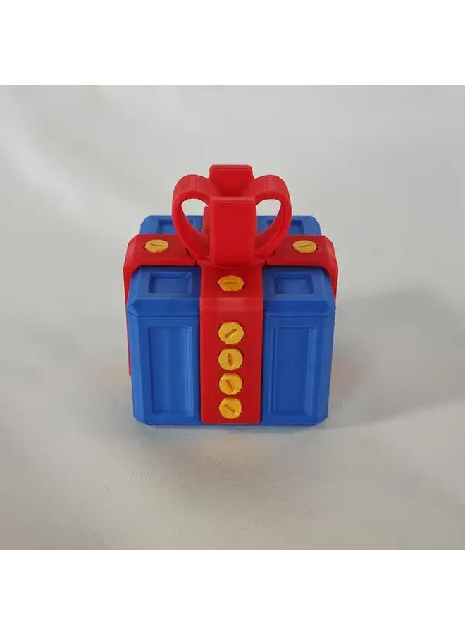 Red And Blue 3D Annoying Fun Gift Box with Plastic Screws Interactive Prank for Christmas Birthday Valentine - Image 5