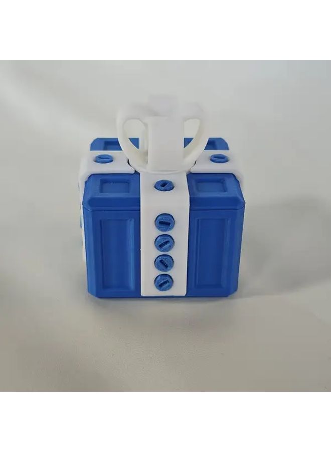 Red And Blue 3D Annoying Fun Gift Box with Plastic Screws Interactive Prank for Christmas Birthday Valentine - Image 2