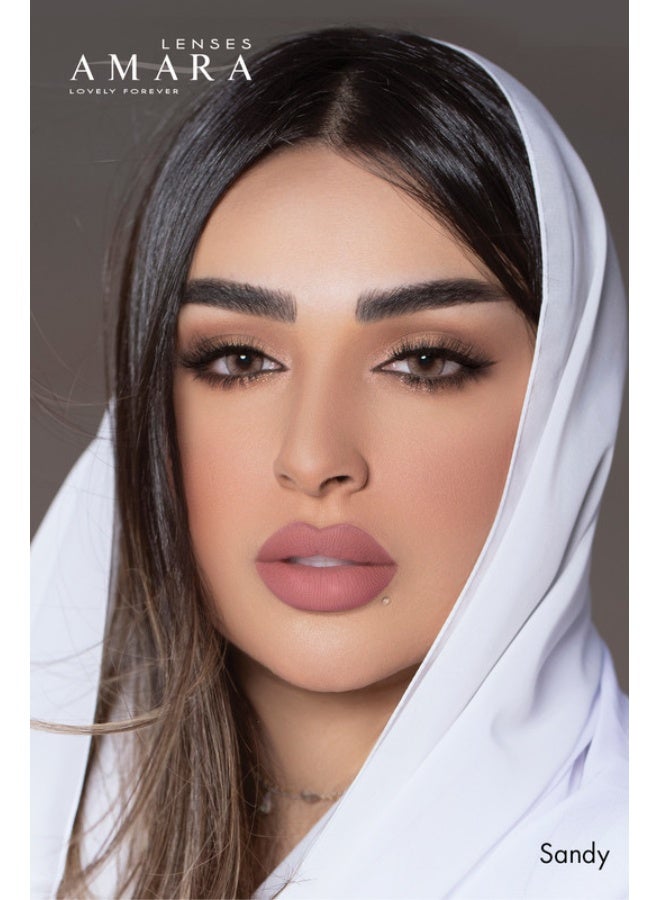 Amara Women Women's Color Contact Lens - Sandy Monthly - Image 3