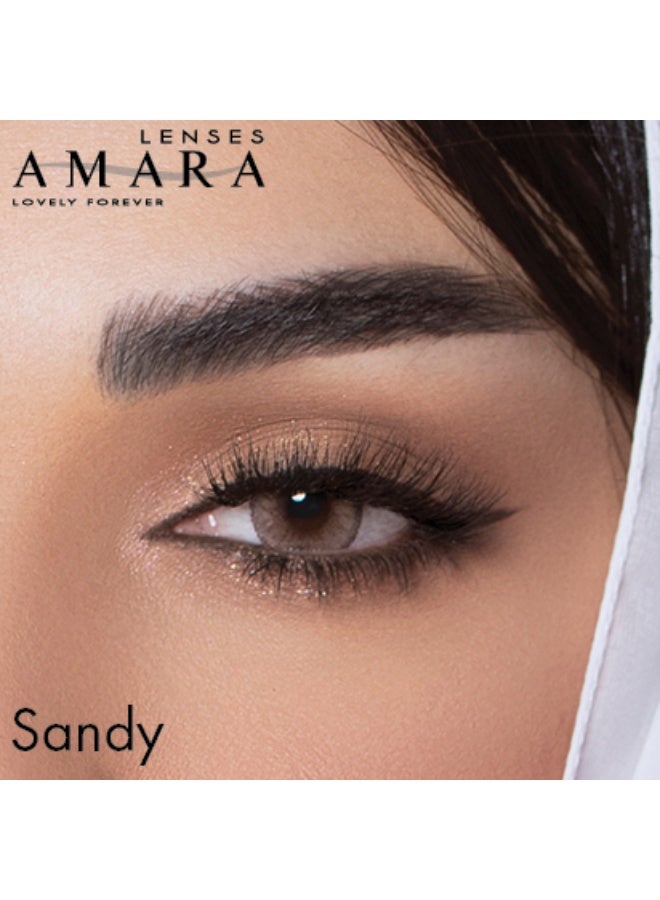 Amara Women Women's Color Contact Lens - Sandy Monthly - Image 4