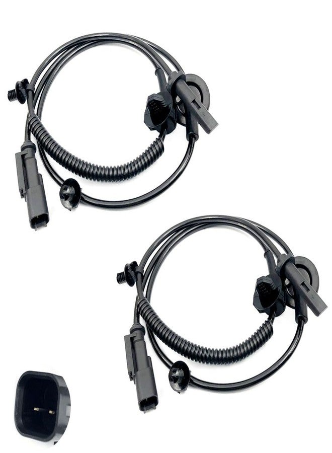 DEVMO 2pcs ABS Wheel Speed Sensor Front 22739727 Compatible with 2009-2017 Chevy Traverse Buick Enclave, 2007-2016 GMC Acadia, 2007-2010 Saturn Outlook 25832011 - Image 1