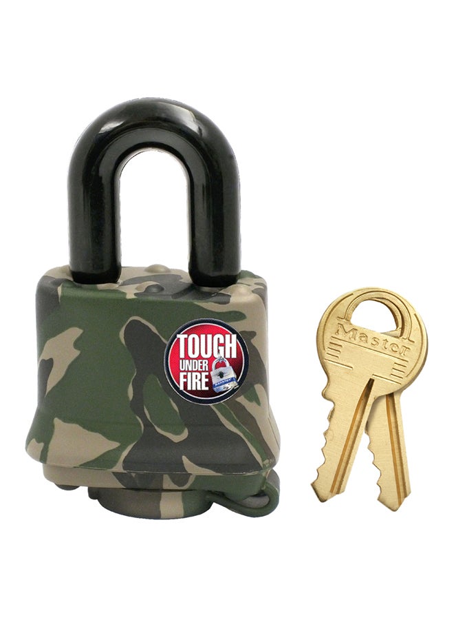 Master Lock Laminated Steel Pendant Lock Green 40mm