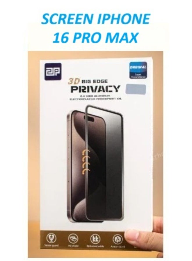سكرين بروتكشن Screenprotection iPhone 16 Pro Max Screen Protector