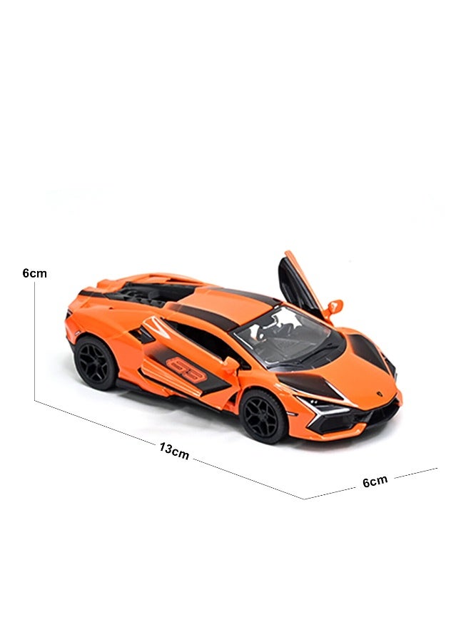 Kinsmart 1:38 Scale Door Openable Pull Back Action Lamborghini Revuelto Diecast Metal Alloy Toy Car - Image 3