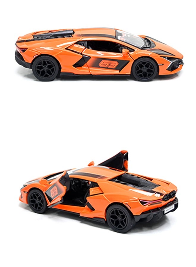 Kinsmart 1:38 Scale Door Openable Pull Back Action Lamborghini Revuelto Diecast Metal Alloy Toy Car - Image 2