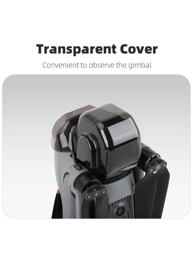 Air 3S Lens Cap Gimbal Guard Protector, Camera Lens Cap Protective Lens Cover For DJI Air 3S Drone Accessories, Gimbal Lens Hood Cover Props Fixator Holder Lens Cover Dustproof Cap Accessories - Image 5