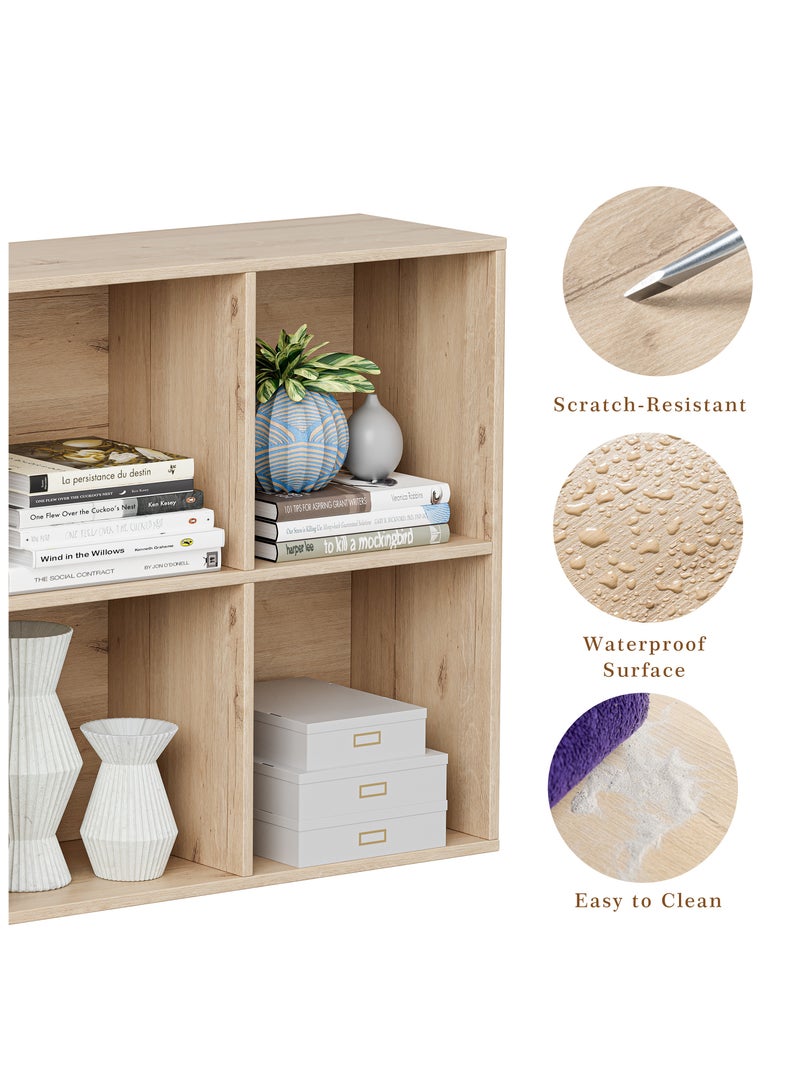 Chogori Wooden Cube Storage Organizer with Closed Back Panel, 11in Cube Shelf Opening, Bookshelf, Display Shelf,Closet Cabinet for Home and Office - Image 4