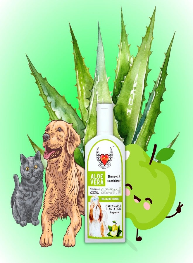 TICKZ OFF شامبو تيكز أوف بريميوم 2 في 1 بخلاصة الصبار للكلاب برائحة تدوم طويلاً | تيكز أوف | (تفاح أخضر، 100 مل) - Image 1