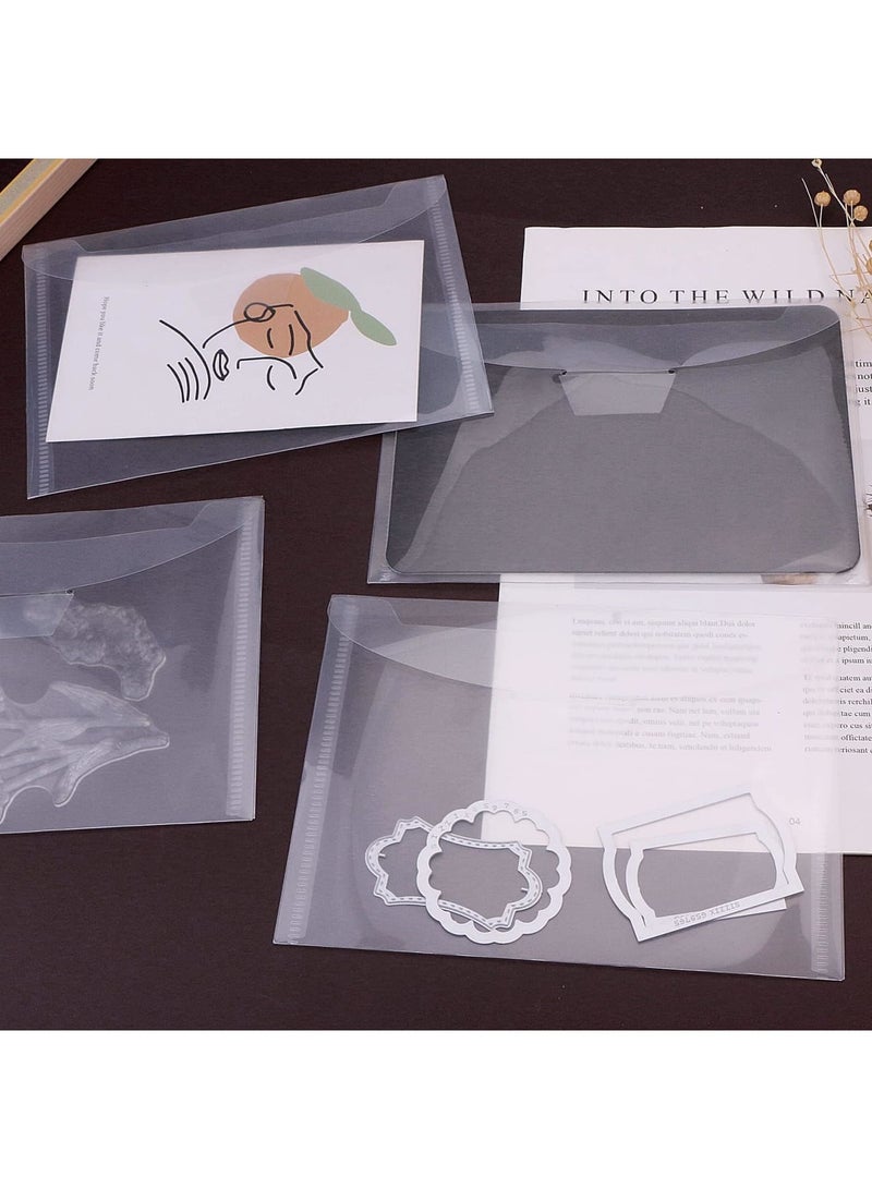 SYOSI 24 Pcs Magnetic Sheets for Die Storage – Clear Stamp & Die Storage Pockets with Magnetic Sheets for Card Making, Stamps, and Scrapbooking (12 Pcs Sheets + 12 Pcs Bags, 0.8 mm Thickness) - Image 3