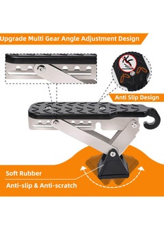 Generic Adjustable Car Door Step, Stand Pedal for Door Latch, Roof Access Door Step for Car, Supports Both Feet, Roof Rack Accessories for SUVs and Vehicles  - Image 3