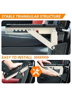 Generic Adjustable Car Door Step, Stand Pedal for Door Latch, Roof Access Door Step for Car, Supports Both Feet, Roof Rack Accessories for SUVs and Vehicles  - Image 5