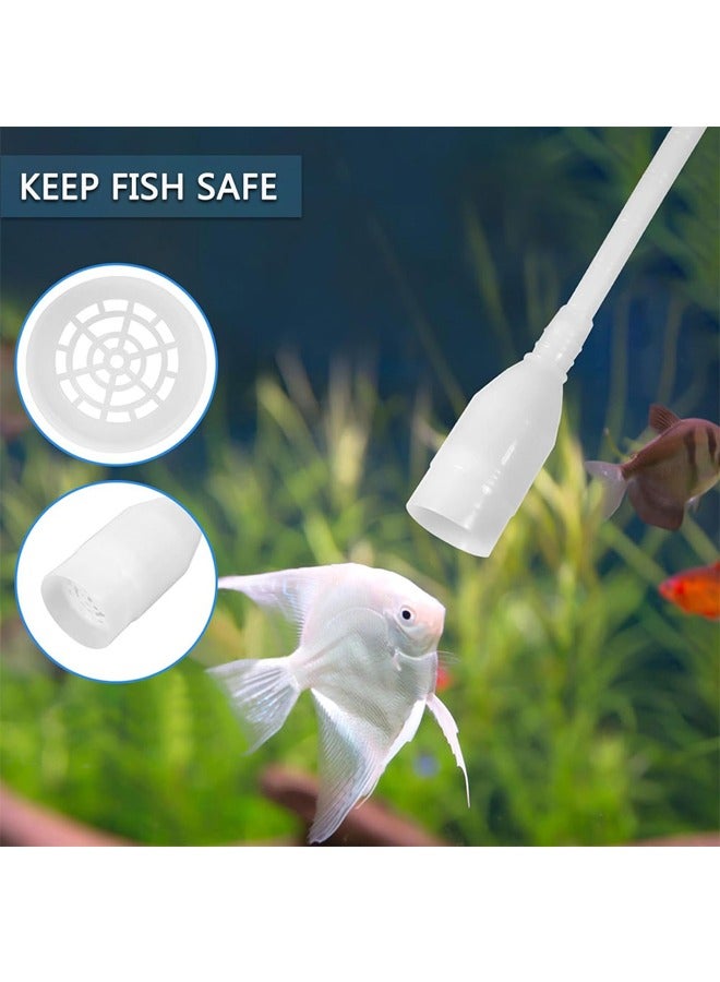 GUSGU 150cm سيفون مضخة مناسبة لأنّ حوض السمك ، حوض السمك ، حوض السمك مضخة سيفون ، والحصى الأنظف ، حوض السمك الحصى مكنسة كهربائية ، حوض السمك الحصى مكنسة كهربائية والاسفنج الأنظف - Image 5