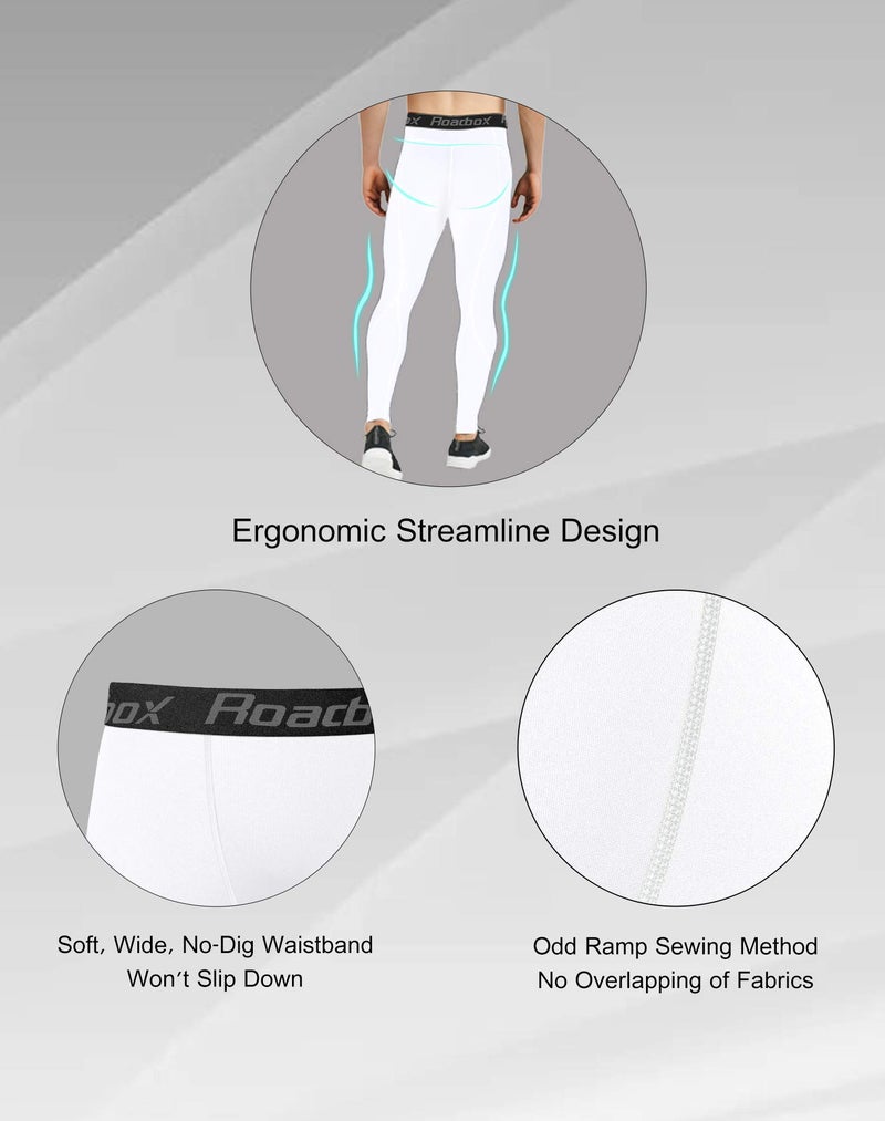 Roadbox Compression Pants Men Cooling Dry Base Layer Bottoms Outdoor Sports Cycling Tights Leggings for Basketball Football Running - Image 4