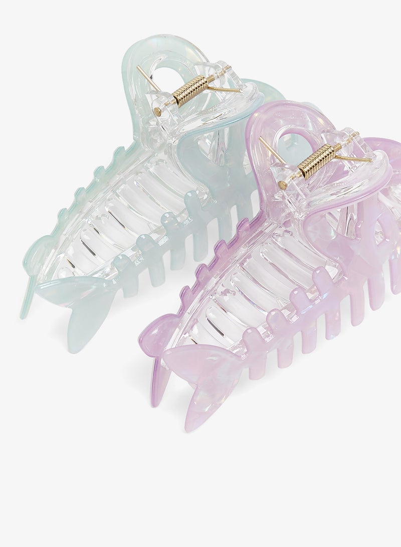 جينجر مشبك شعر سمكة باستيل عبوتين - Image 3