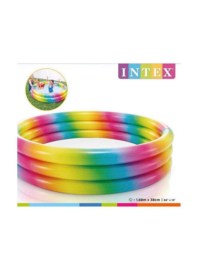 INTEX RAINBOW OMBRE POOL, 3-Ring, Ages 2+, Shelf Box 168x38 cm - Image 3