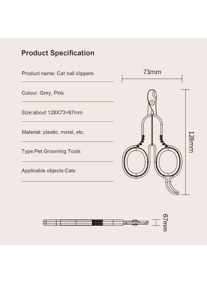 jaexest Cat Nail Clipper, Claw Trimmer Made of Stainless Steel, Clean Cut, No Shred, Mirror Finish. Small Animal Nail Clippers for Cats, Kittens, Bunny, Puppy, Rabbit, Gatos, and More - Image 5