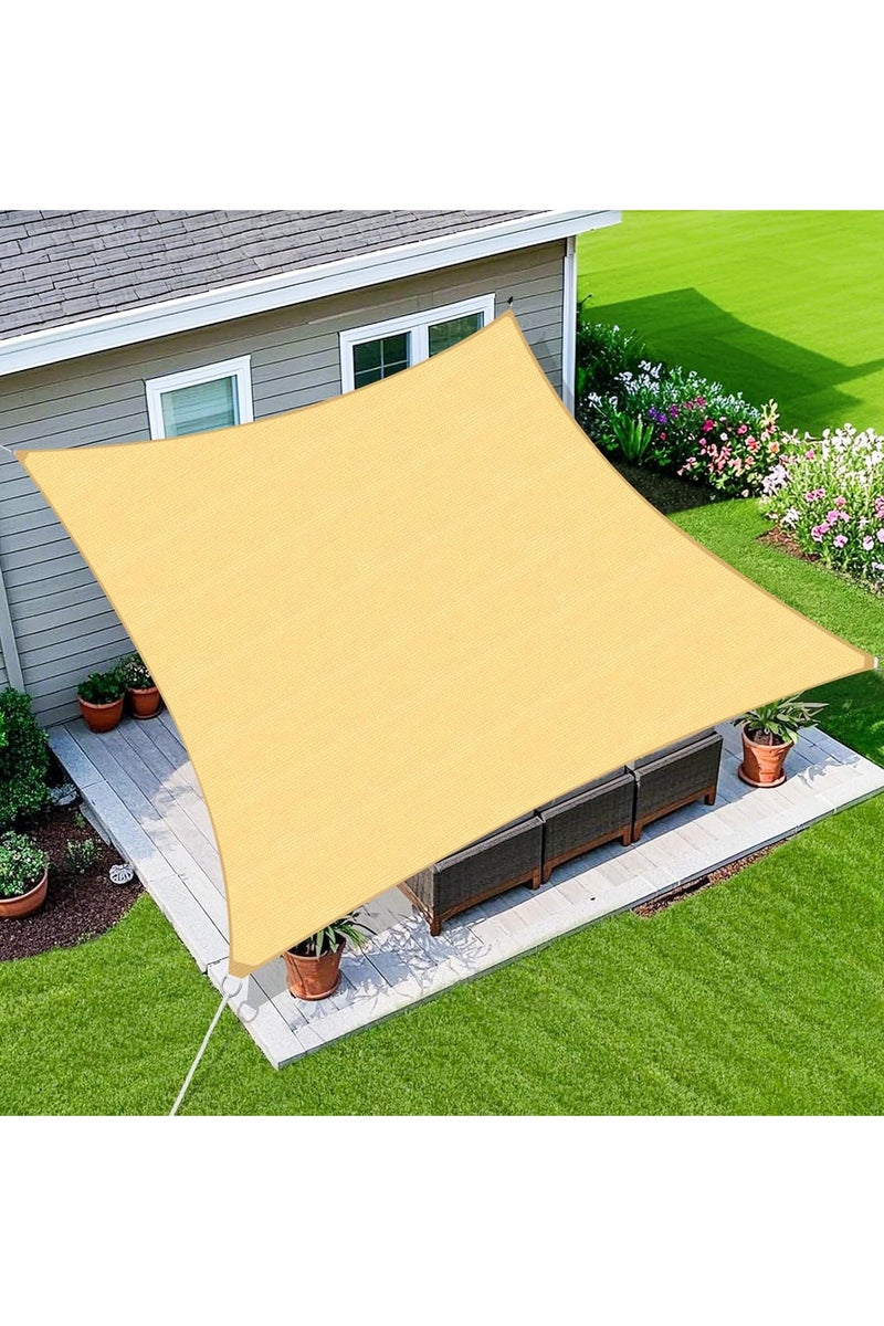 LINGWEI Sun Shade Sail Shade Cloth with One Rope and Installation kit 95% Shade Sun Shades Outdoor - Image 1