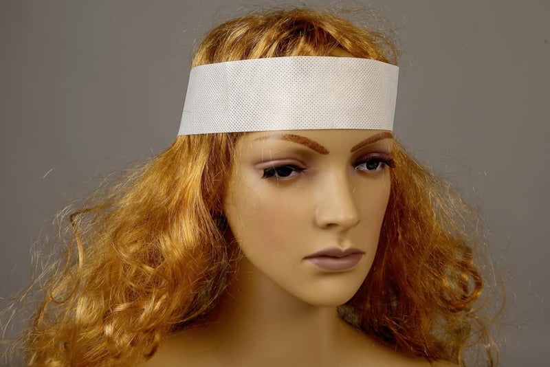 M's Solutions & Enterprises Unisex Disposable Facial Headbands for Makeup, Beauty Professionals, Salons, Spas & Parlors Free_Size (Pack of 25) - Image 2