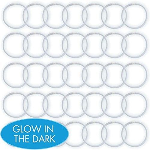 Amscan White Glow Stick Tube - 8" (Pack of 36) – Long-Lasting, Non-Toxic & Eco-Friendly - Perfect for Parties  - Image 2