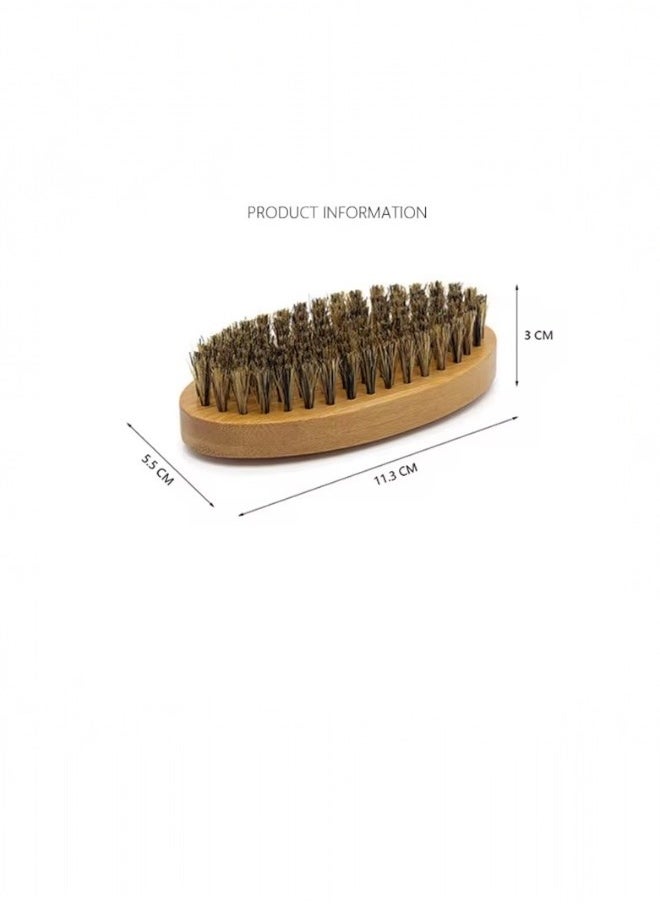 Lifenpure Glowudz wooden natural boar bristle beard brush for men beard care  - Image 2