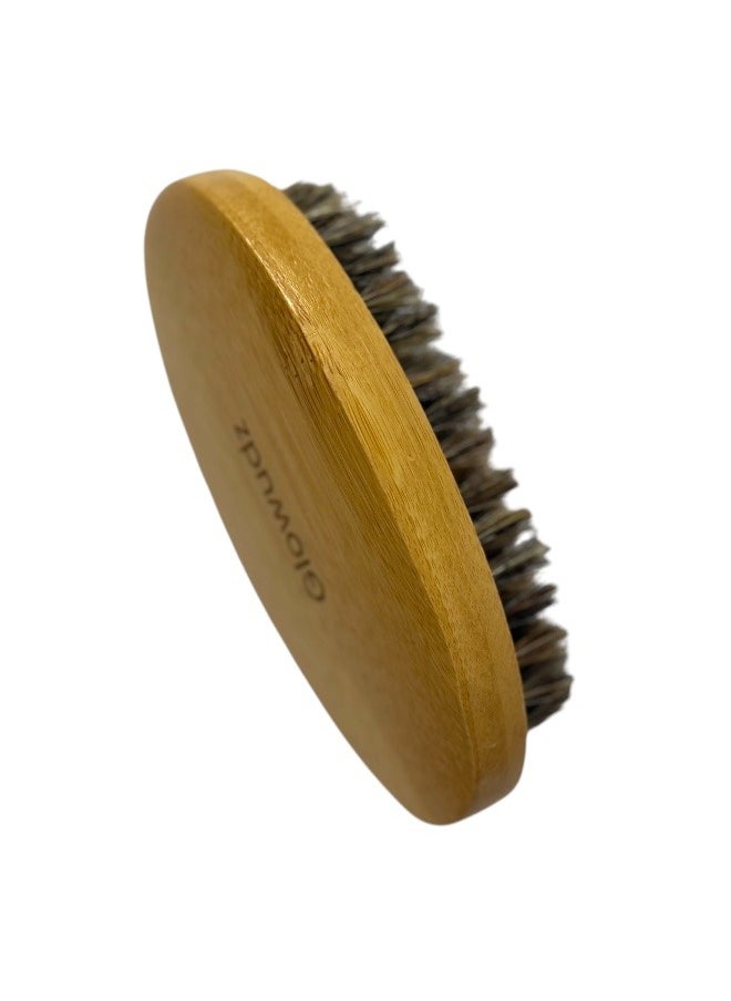 Lifenpure Glowudz wooden natural boar bristle beard brush for men beard care  - Image 3