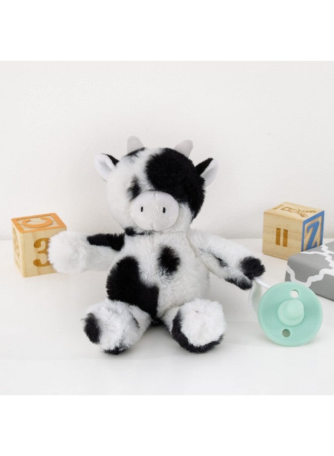 NoJo Little Love by NoJo Cow Shaped Black and White Plush Pacifier Buddy - Image 3
