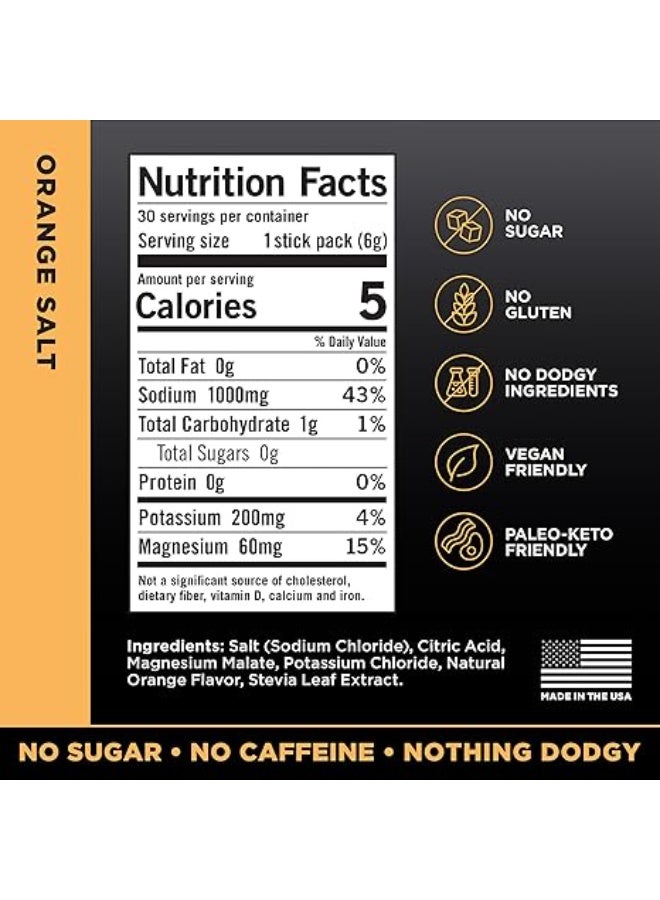 LMNT Zero Sugar Electrolyte Drink - Orange Salt - 30 Count - Image 2