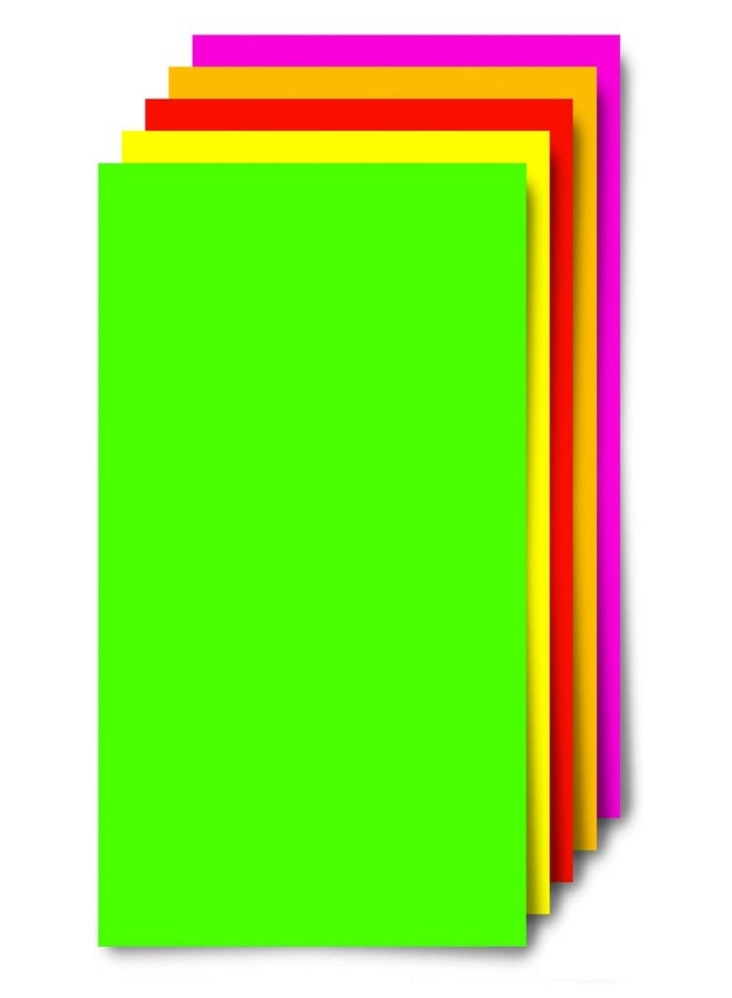 Royal Brites Neon Poster Boards, Classic Presentation Board, 11 x 14 Inches, Assorted Neon Colors (60 Pack) - Image 1