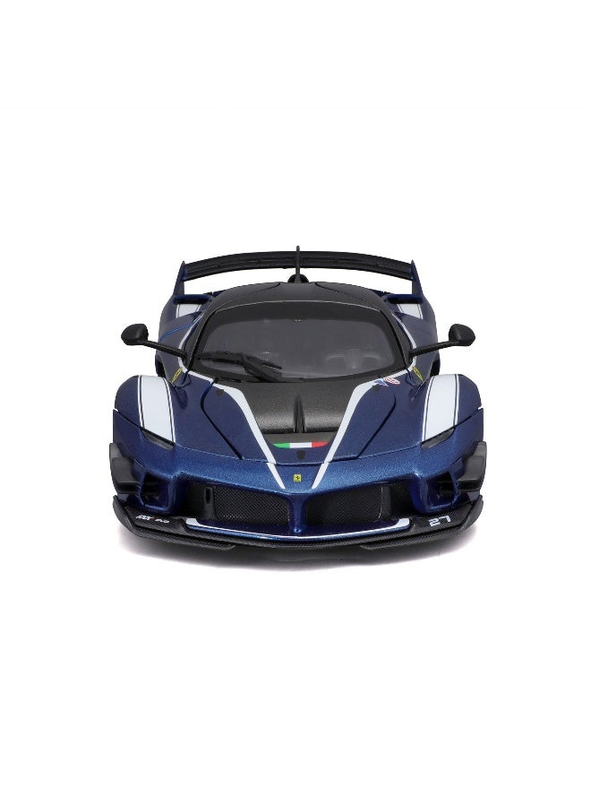 Bburago سيارة ببراغو فيراري رايس آند بلاي فيراري FXX-K EVO هايبرد #27 مصنوعة من المعدن (أزرق، 1:18) - Image 3