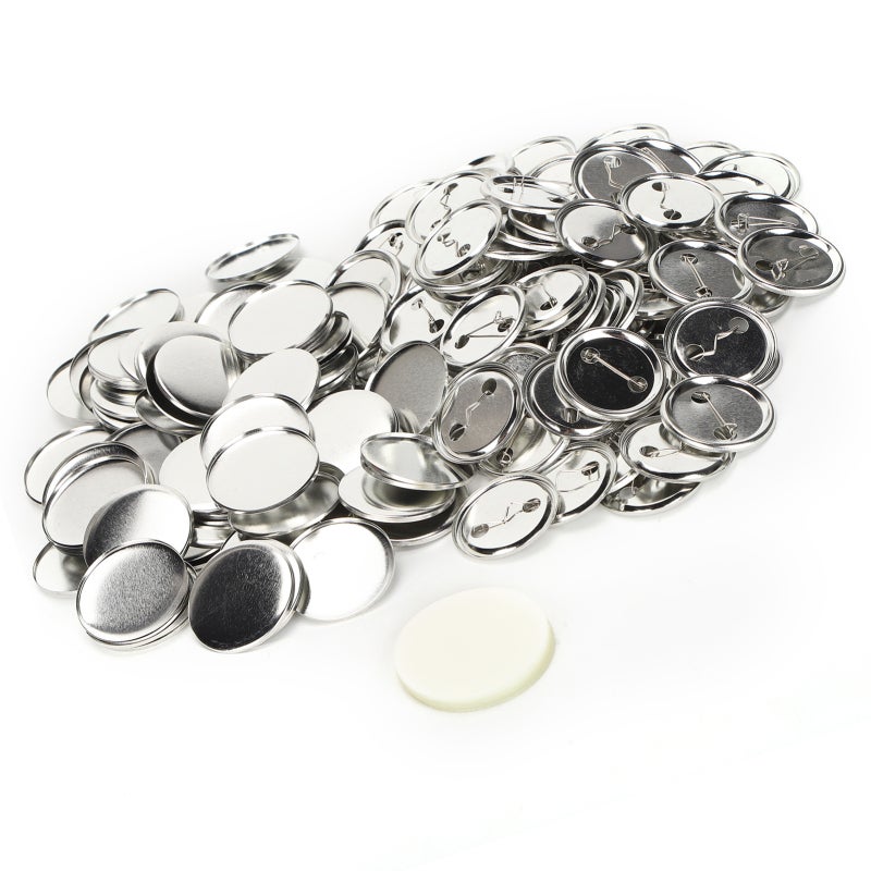 Blank Pin Button - Smooth Surface for Easy Print - Rust Proof Lightweight Durable Button Parts for DIY Craft Supplies - Image 5
