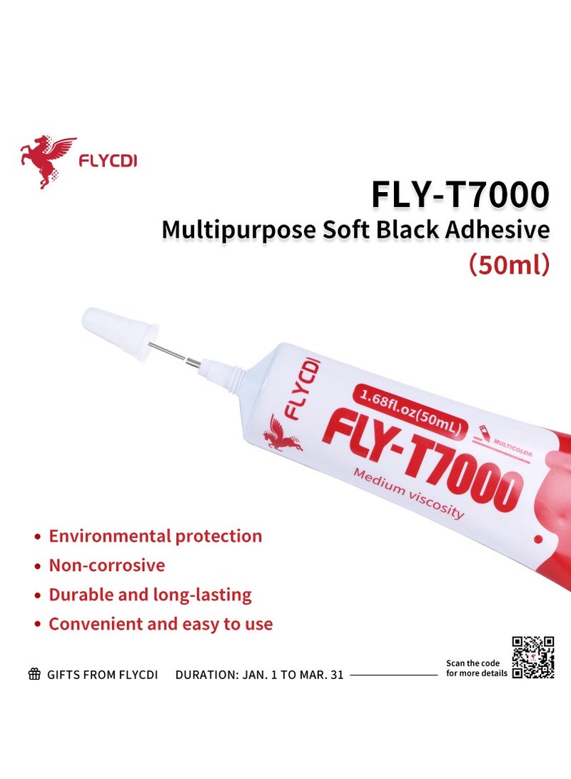 flycdi FLY-T7000 Multipurpose Soft Black Adhesive - Image 2