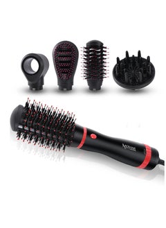 MoeHair Professional hair dryer brush for women and girls , 1500W dries and maintains hair moisture and reduces styling time. MO-7156 brush, with an elegant design for easy use at home or as a hairdresser. Fast performance for styling fine and curly hair.  - Image 3