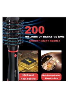 MoeHair Professional hair dryer brush for women and girls , 1500W dries and maintains hair moisture and reduces styling time. MO-7156 brush, with an elegant design for easy use at home or as a hairdresser. Fast performance for styling fine and curly hair.  - Image 5