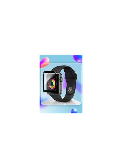 Screen Protector for Apple Watch 38mm Series 1 2 3 HD Clear Ultra-Thin Curved Full Coverage Glass (38mm)