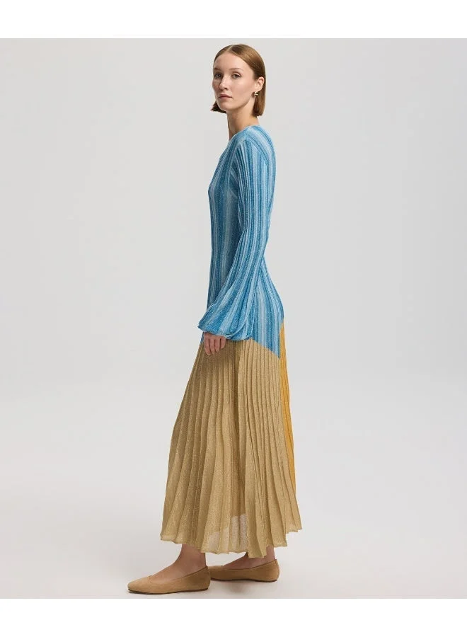 ابيكول Color Block Knit Dress