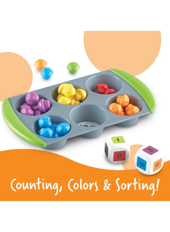 ليرننج ريسورسز مجموعة أنشطة الرياضيات المبكرة العملية لمطابقة قطع الكعك الصغيرة من Learning Resources، لتنمية الألوان والتعرف على الأرقام والمهارات الحركية الدقيقة، للأعمار من 3 سنوات فما فوق - Image 4