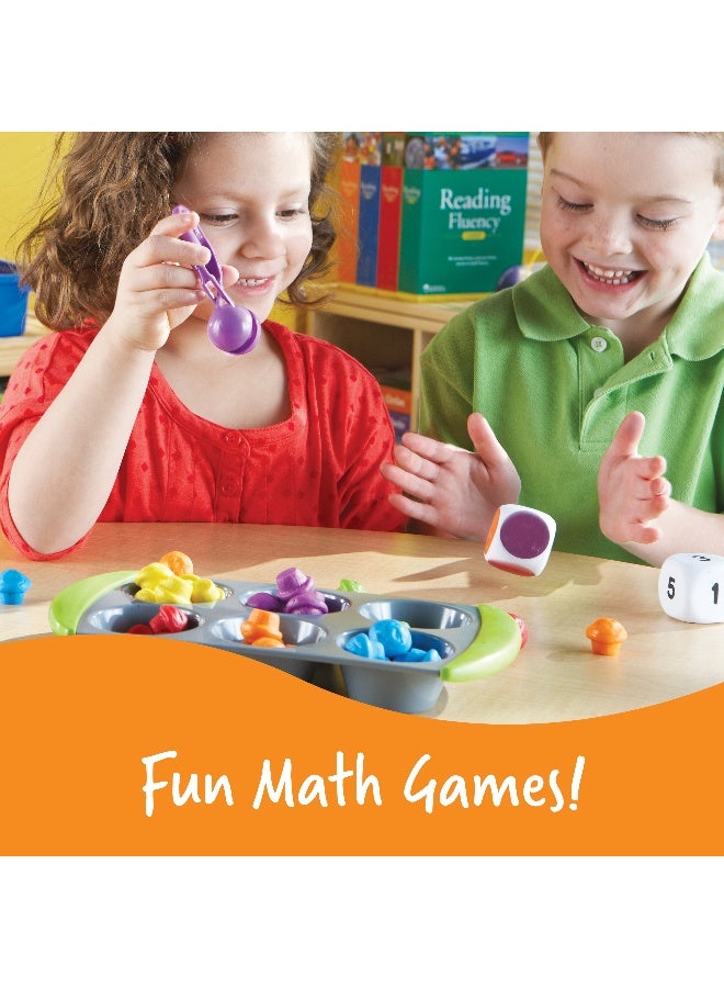 ليرننج ريسورسز مجموعة أنشطة الرياضيات المبكرة العملية لمطابقة قطع الكعك الصغيرة من Learning Resources، لتنمية الألوان والتعرف على الأرقام والمهارات الحركية الدقيقة، للأعمار من 3 سنوات فما فوق - Image 5